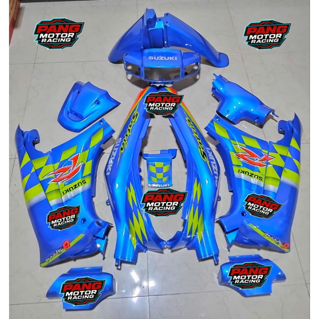 Body set halus Satria Lumba Biru Kenny Robert Body Satria R