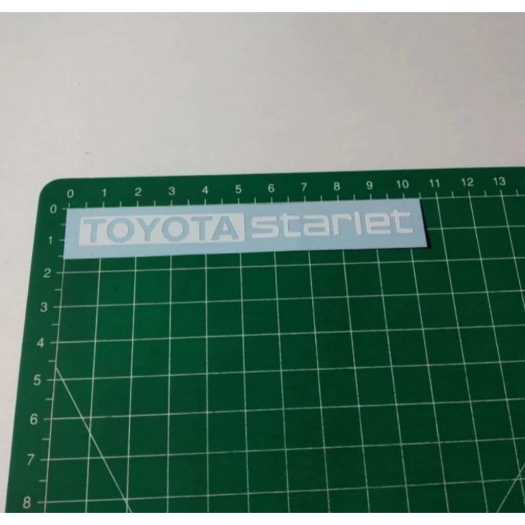 stiker cutting Toyota starlet