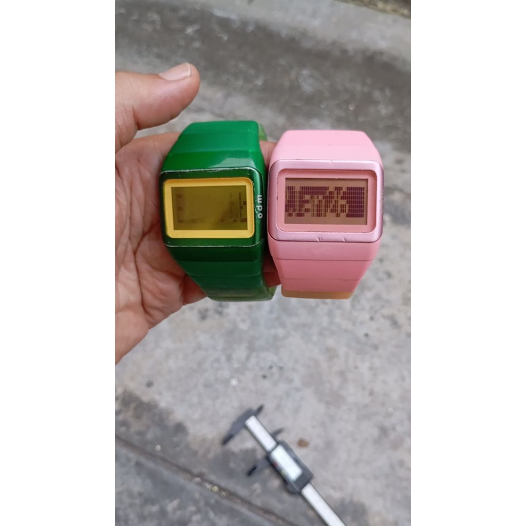 jam tangan odm link sepaket bunling Japan digital preloved second bekas orginal