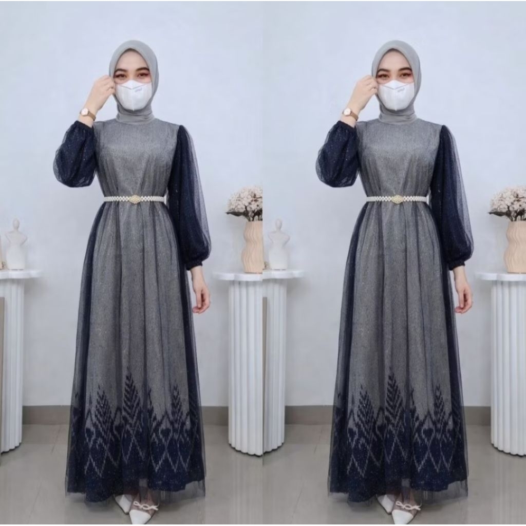 TENUN IKAT - ALYSSA DRESS TENUN SERIES - BAJU TENUN COUPLE