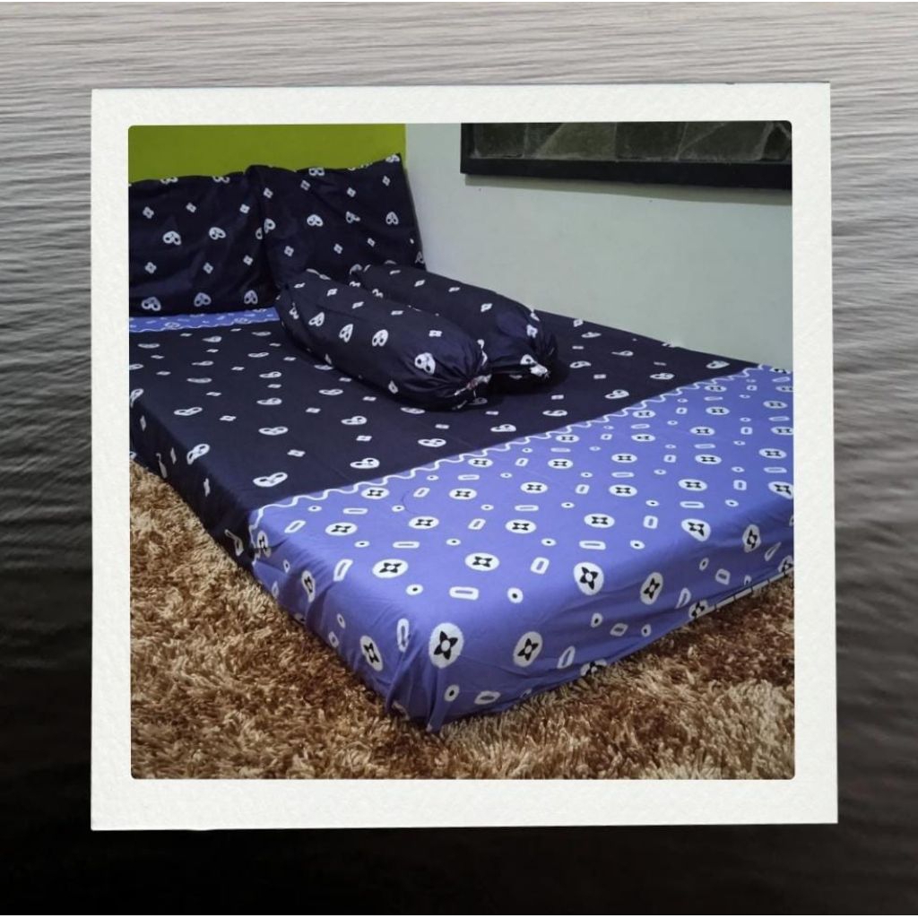 Sprei Motif Batik Jumputan 90x200 120x200 160x200 180x200 200x200