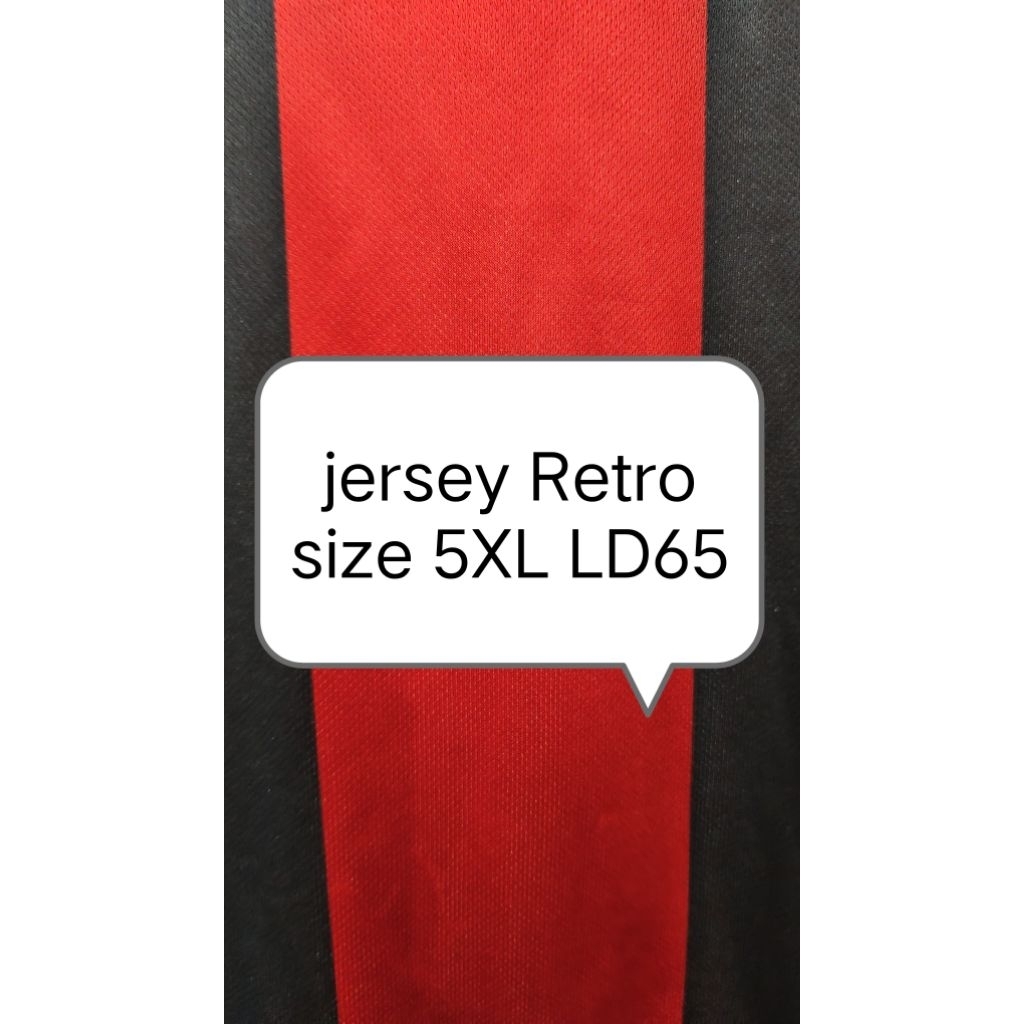 jersey Retro Ukuran Big 5XL (LD65)...