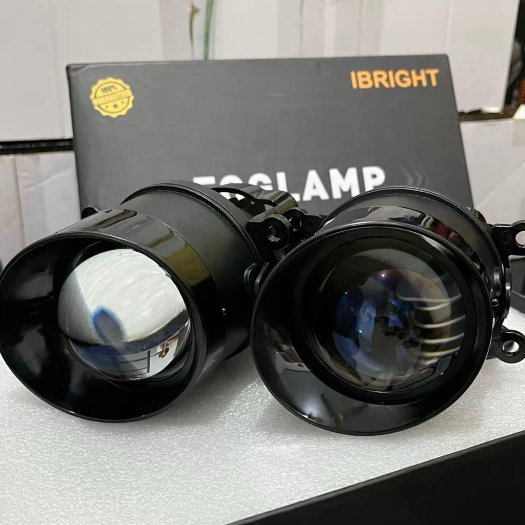 FOGLAMP IBRIGHT C990 - Sepasang Foglamp 3inc  IBRIGHT Upgrade Honda dan Toyota Blue Lens C990 Bonus 