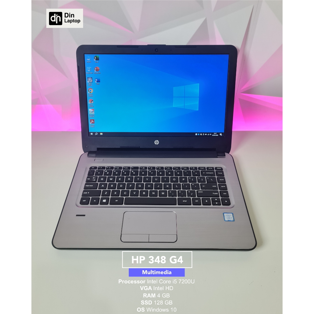 Laptop HP 348 G4 Core i5 7200U RAM 4 GB SSD 128 GB | Bekas