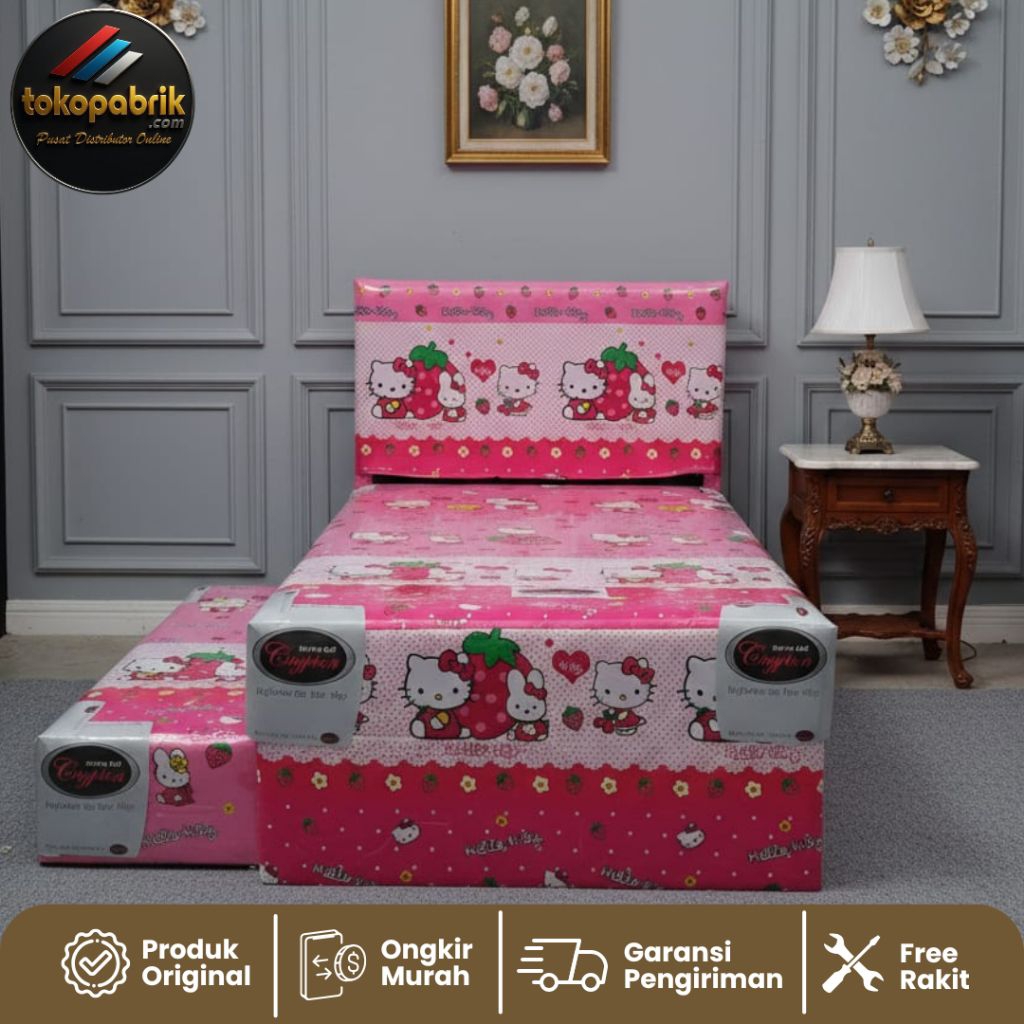 Kasur Sorong Karakter Spring Bed 2in1 Termurah Kasur Anak Minimalis Murah Bandung Bogor Subang Purwa