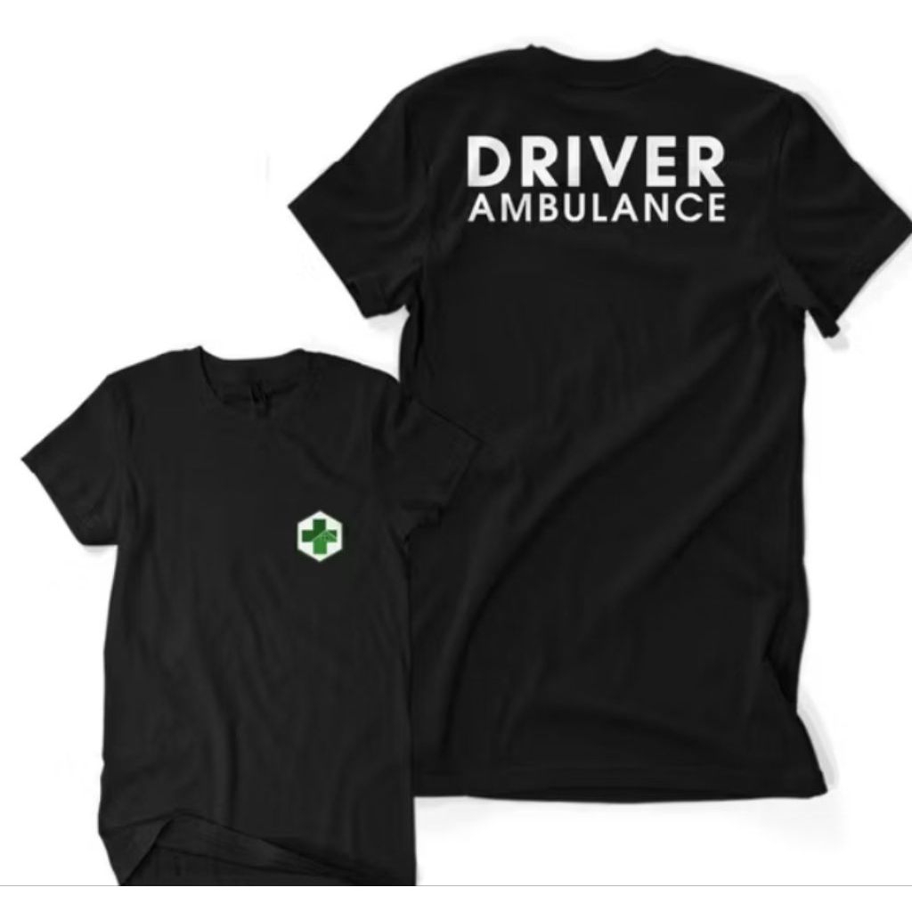 KAOS TSHIRT DRIVER AMBULANCE//KAOS PUSKESMAS