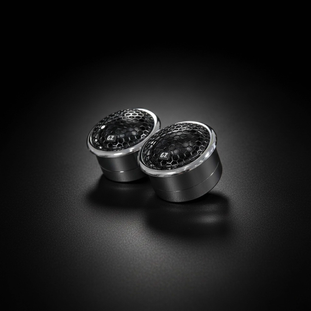 Ground Zero GZPT 28SQ Plutonium : Tweeter 28mm Silk Dome - Stainless Steel Housing - Made in Germany