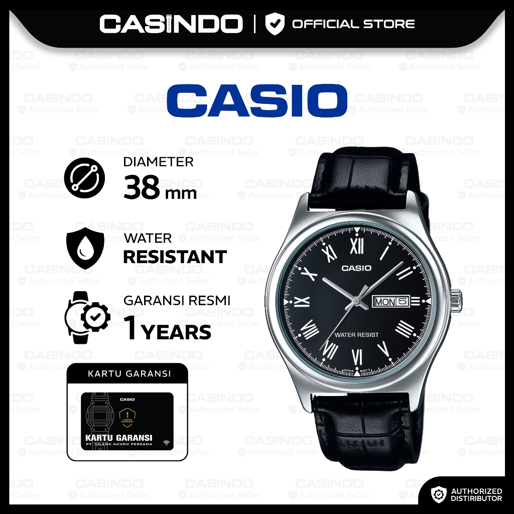 CASIO Jam Tangan Pria Analog MTP-V006L-1BUDF