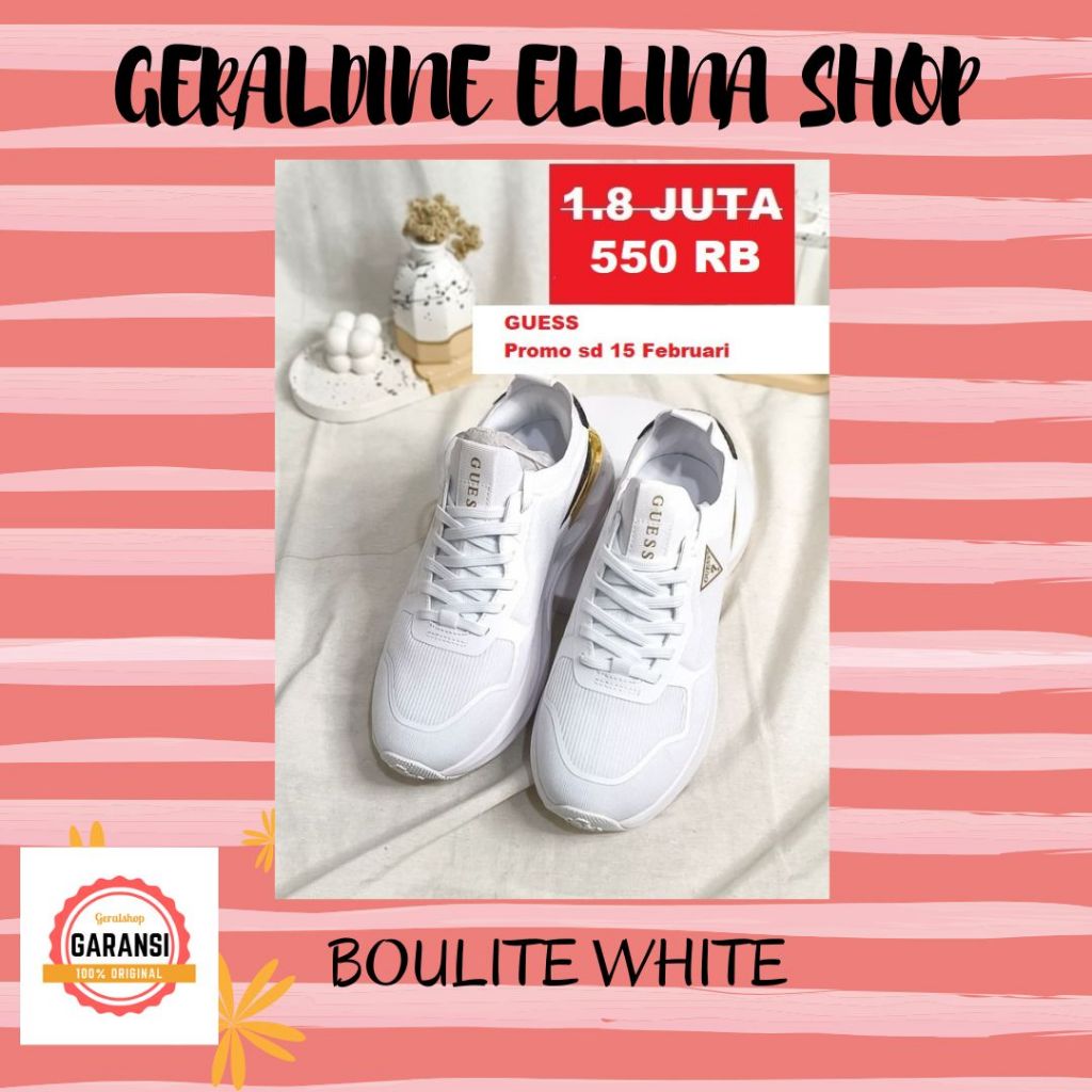 Sepatu sneakers Guess wanita 100% original SALE BOULITE