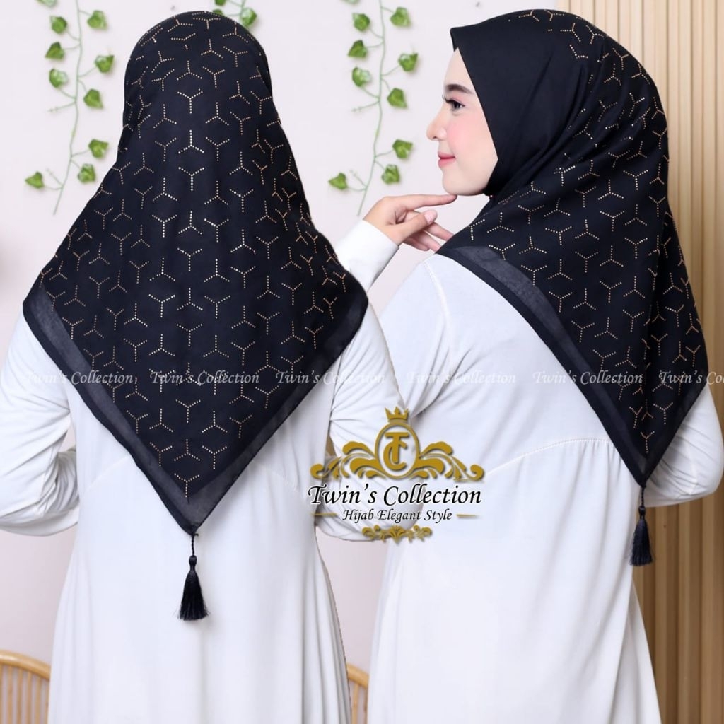 HIJAB SEGITIGA NIRWANA//SEGITIGA MOTIF//HIJAB MODERN