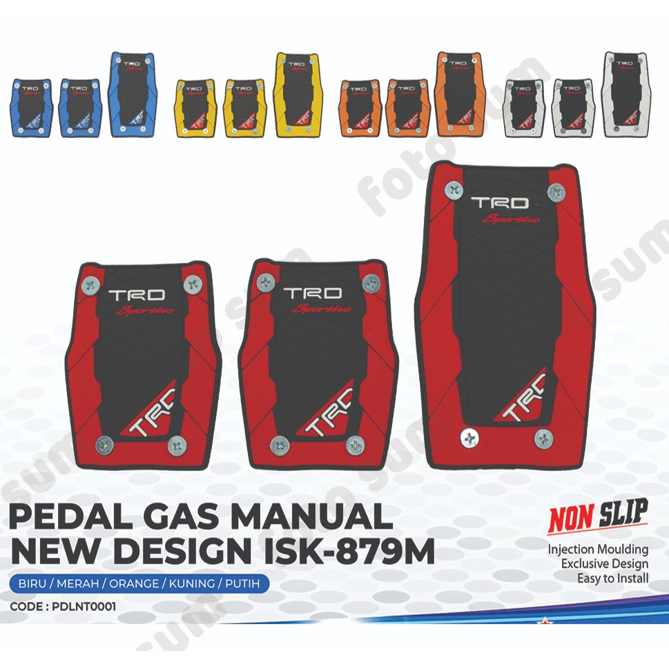 variasi pedal gas manual mobil warna