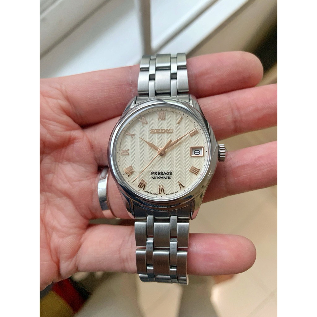 Seiko Presage Japanese Zen Garden SRPF47J1 ref 4R35-03Z0 automatic 24 jewels tapestry texstured dial