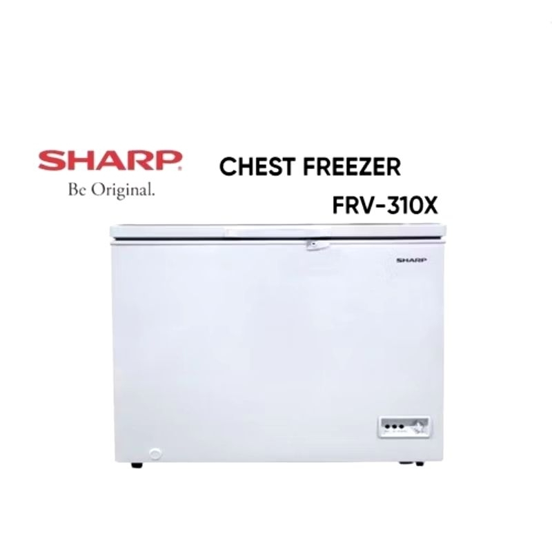 SHARP Chest FREEZER BOX FRV-310X 300 Liter Dengan LAMPU LED