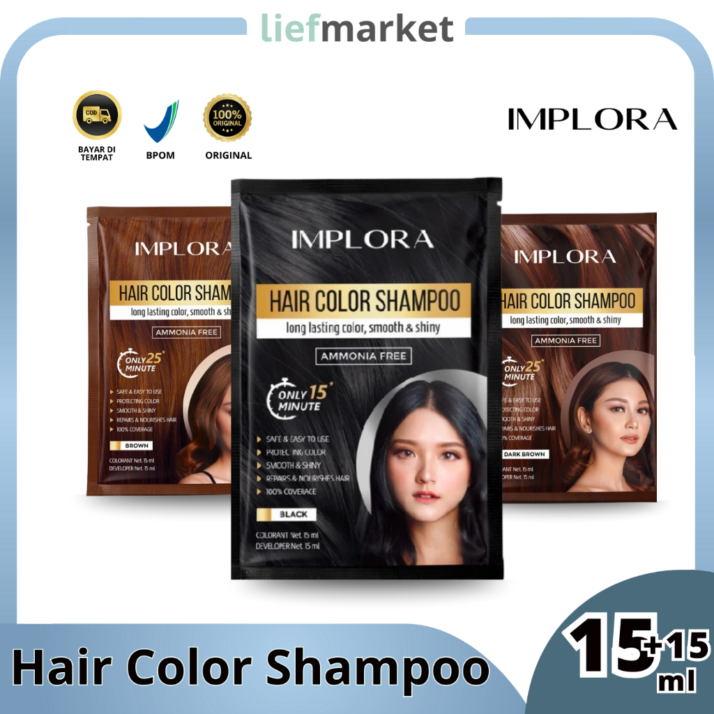Implora Hair Color Shampoo | Shampoo Pewarna Rambut
