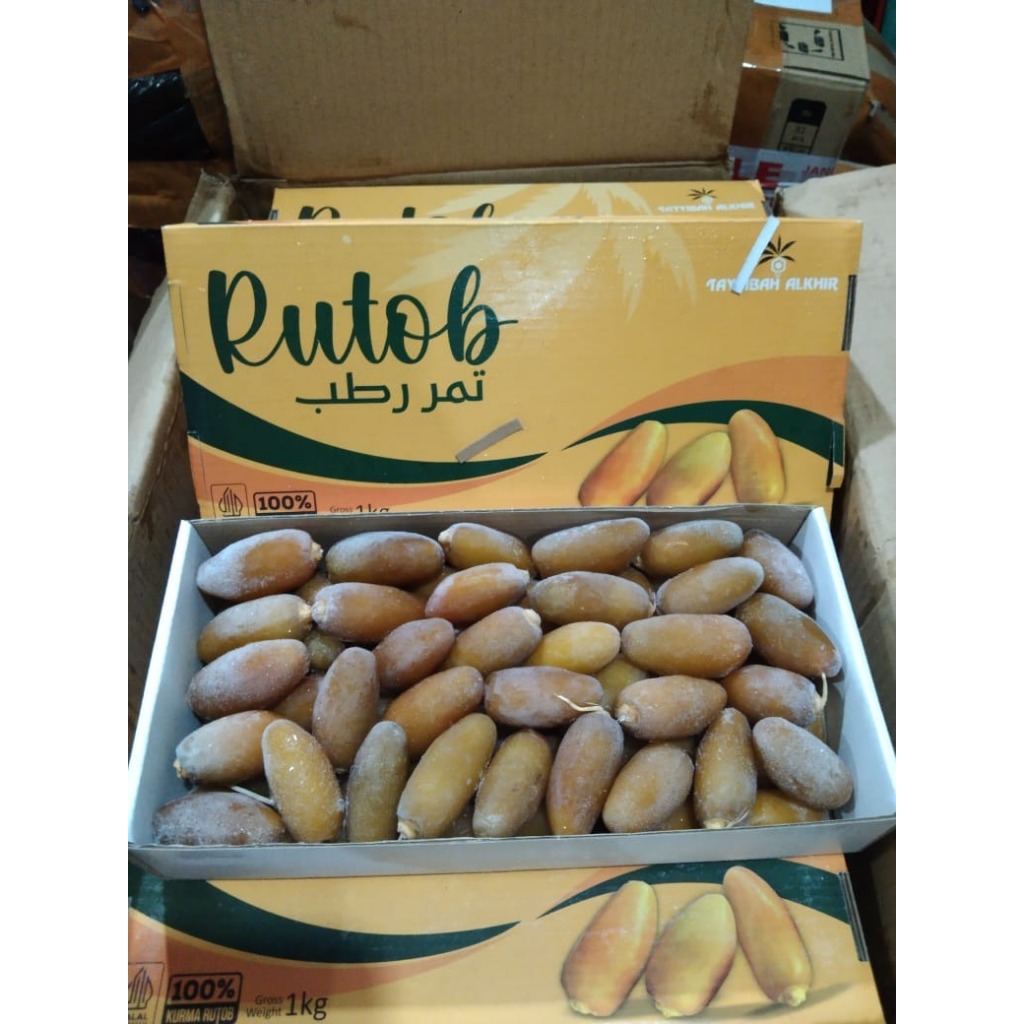 Kurma Ruthob Libya 1kg kurma Setengah Matang Panen Terbaru