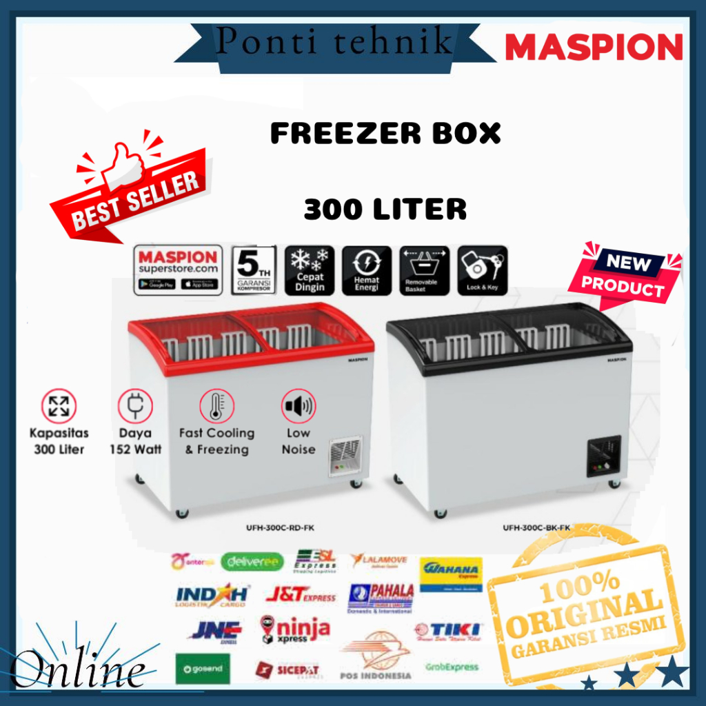 FREEZER BOX MASPION UFH-300 C HEMAT ENERGY 300 LITER