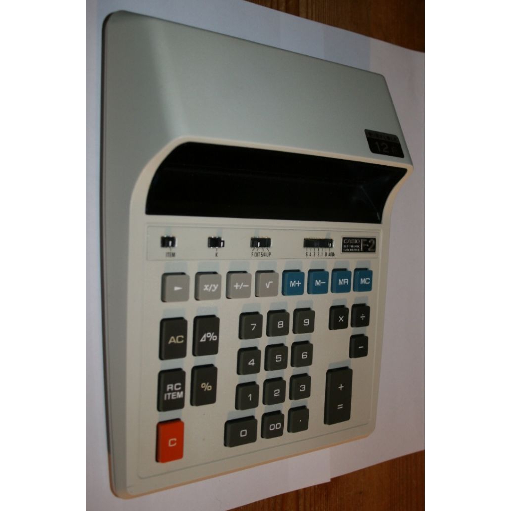 kalkulator vintage casio F-2 made in japan kondisi bagus