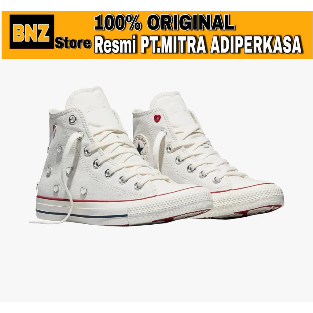 Sepatu Sneakers Wanita Converse CTAS Hi Vintage White/Egret/Days Ahead
