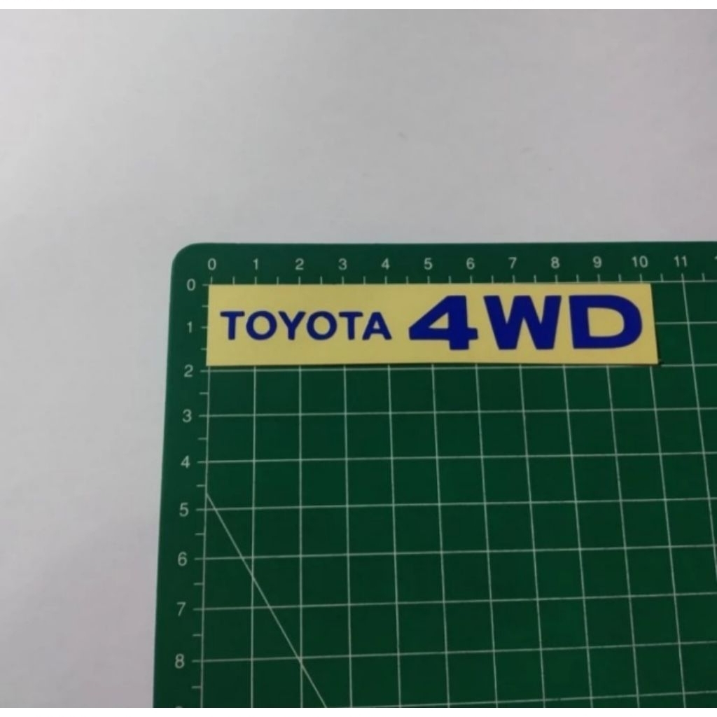 stiker cutting Toyota 4wd