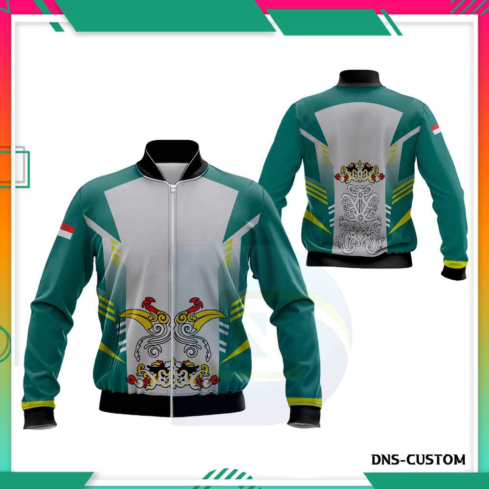 Jaket Hoodie Dayak Dewasa Motif Kalimantan