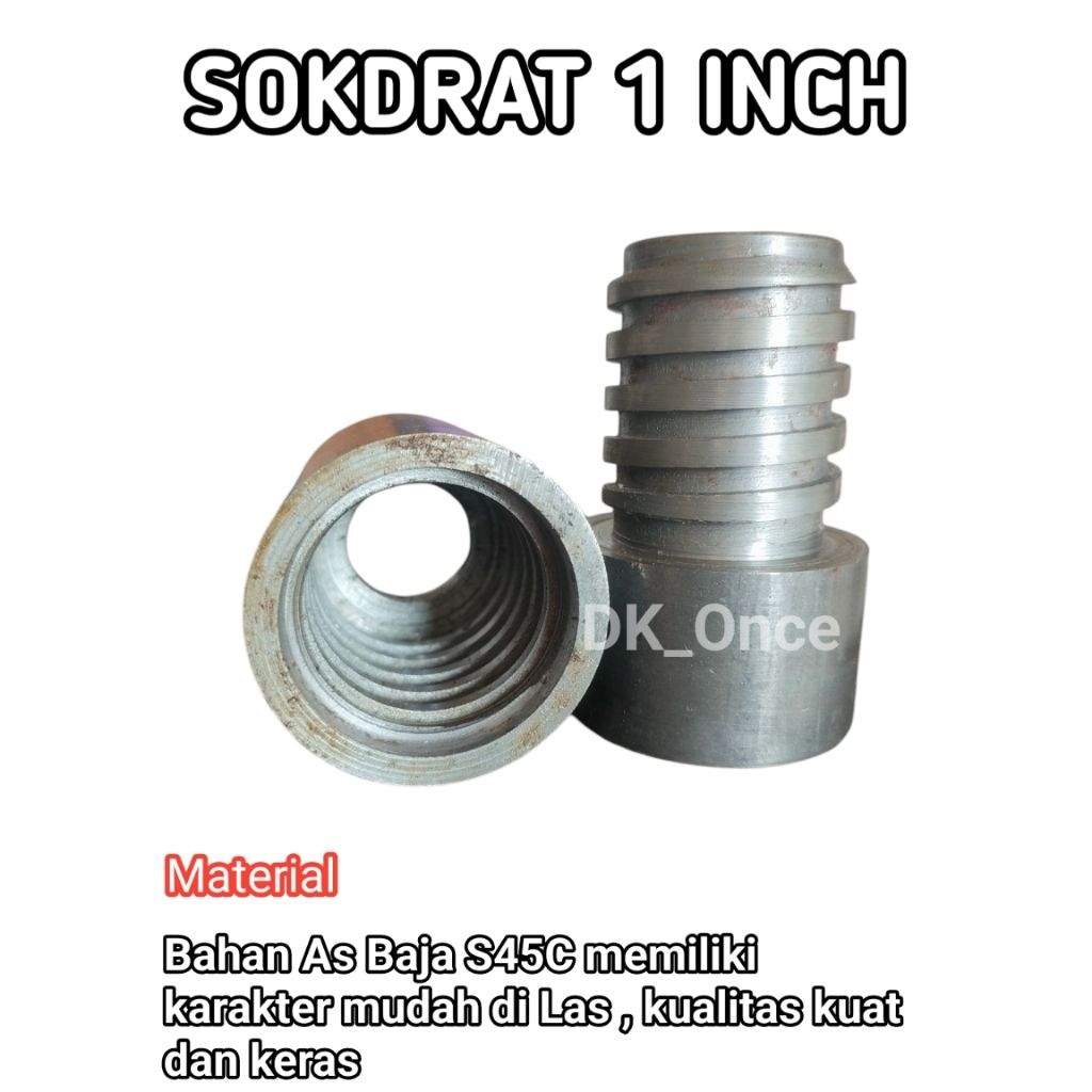 Sok drat 1 inch - Sambungan pipa bor sumur - Sumur bor .