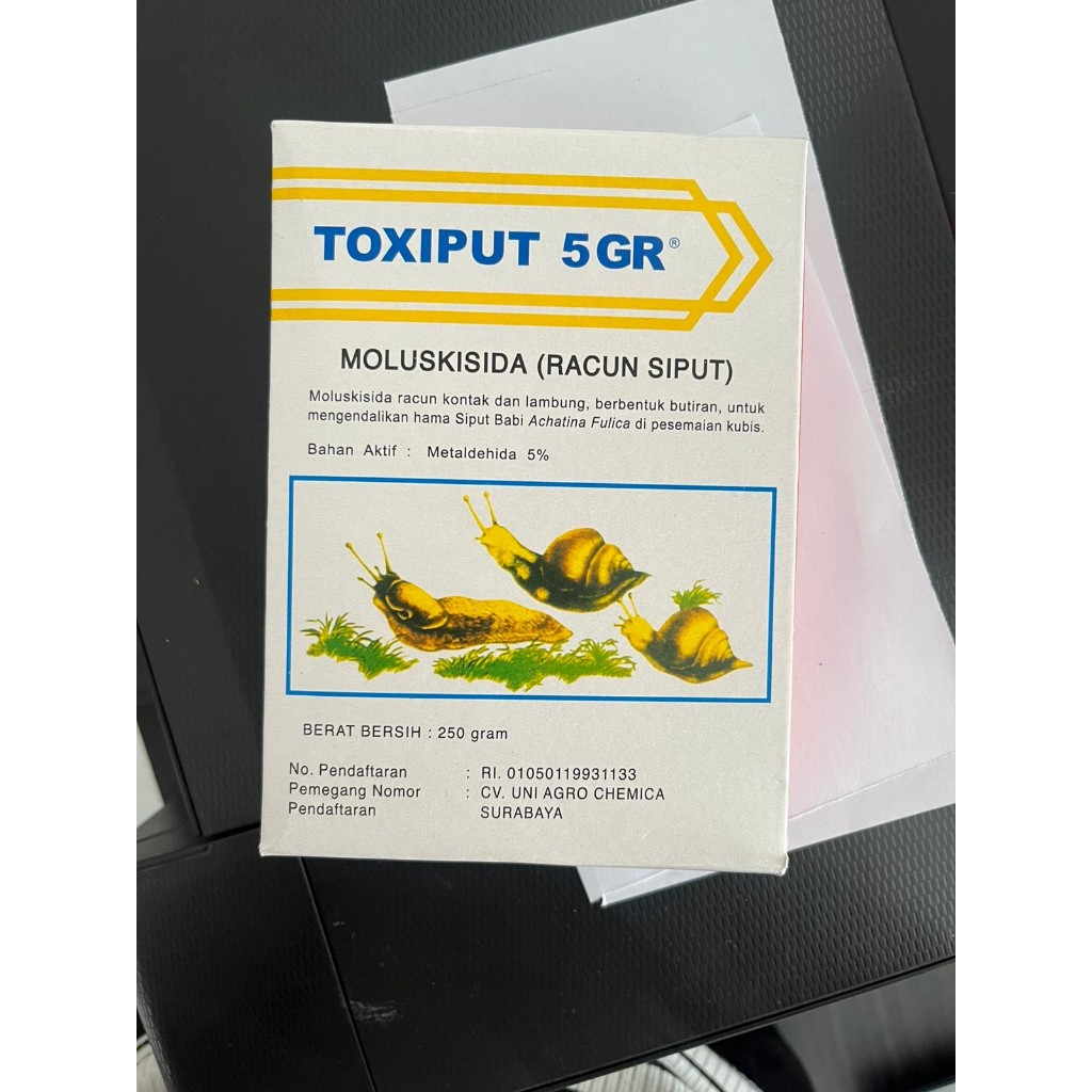 Toxiput 250 gram Moluskisida Insektisida Obat Pengendali Hama Siput