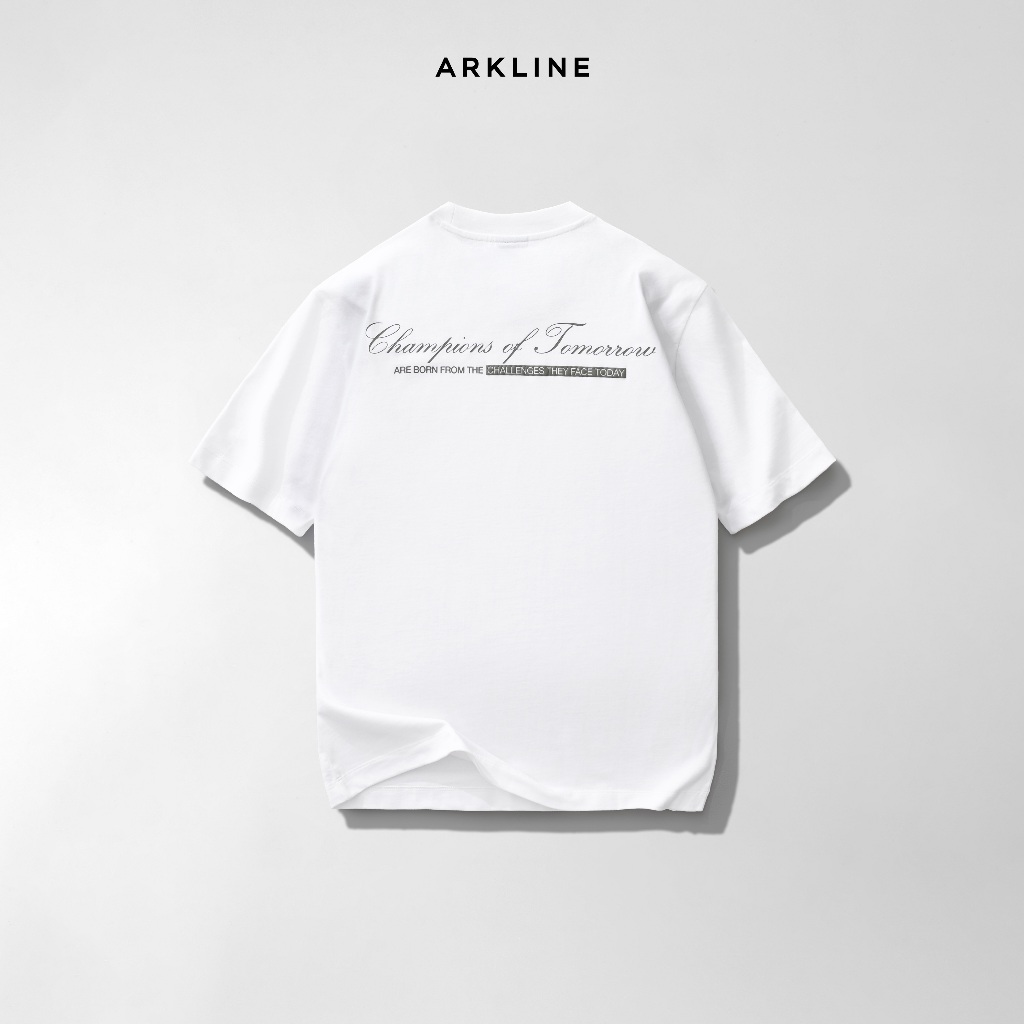 kaos pria original 100% Arkline Champion Oversize Tee Off White