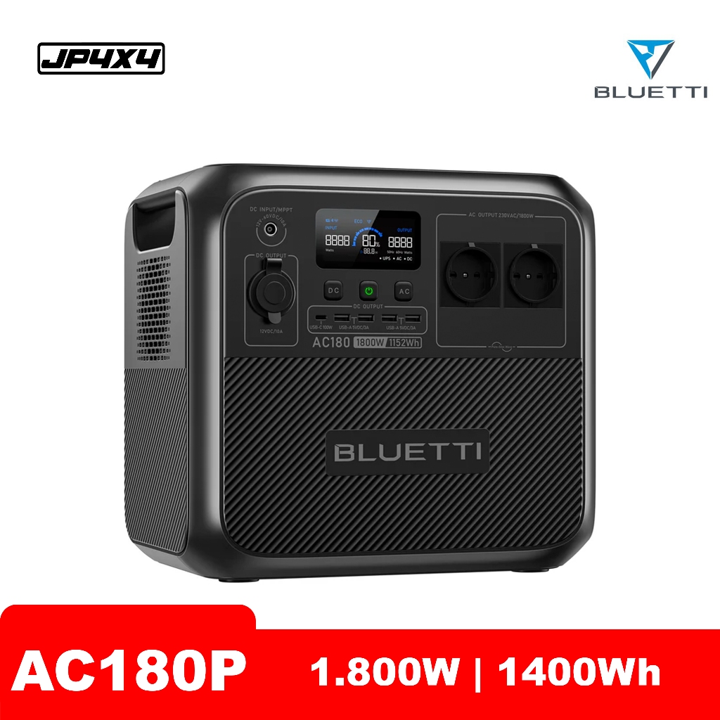 BLUETTI AC180P Solar Portable Power Station