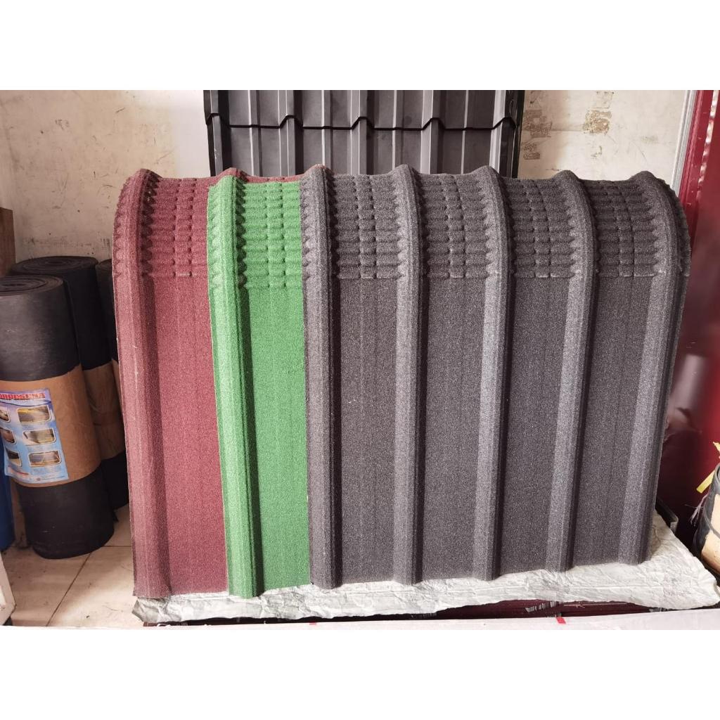 { ATAP SENG SPANDECK ATAP SPANDEK SENG GALVALUM PASIR } SPANDECK PASIR REGENCY STONE