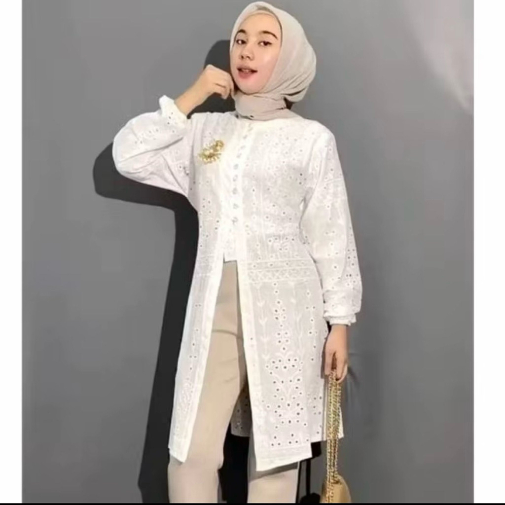 tunik katbol-tunik katun bordir bolong-tunik katbol premium