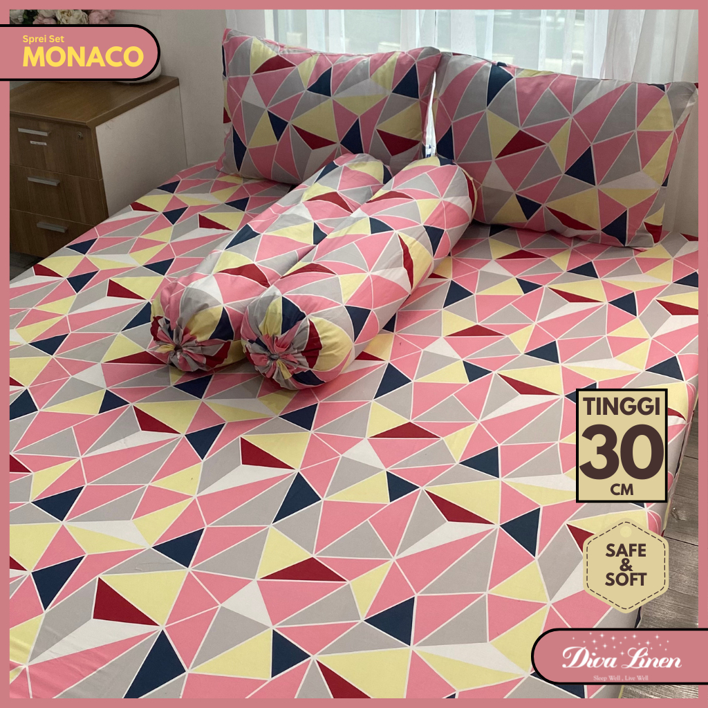 Diva Linen Golden Eterna Katun CVC Sprei Tinggi 30 - Monaco