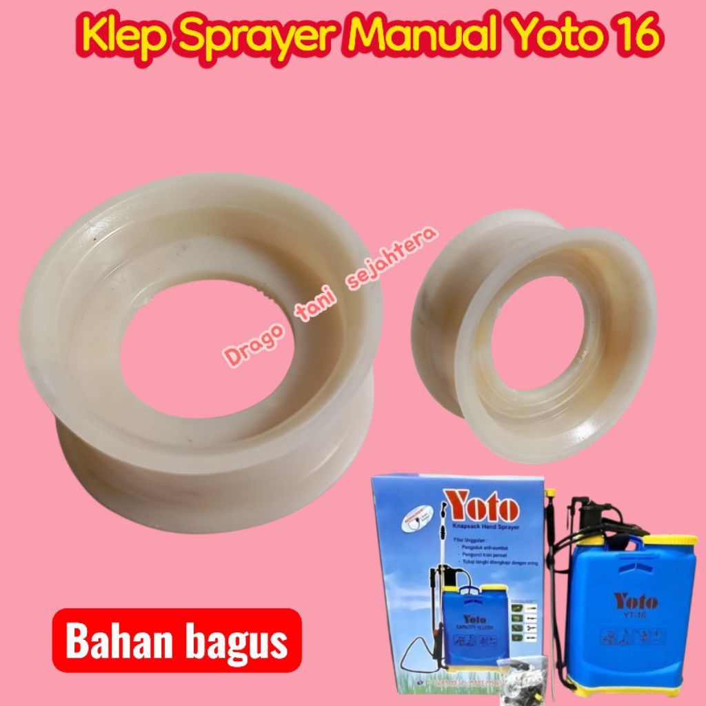 Klep Sprayer Manual Yoto 16 20 | Kelep Karet Piston Sprayer Yoto | Klep Siel Tangki Sprayer Yoto