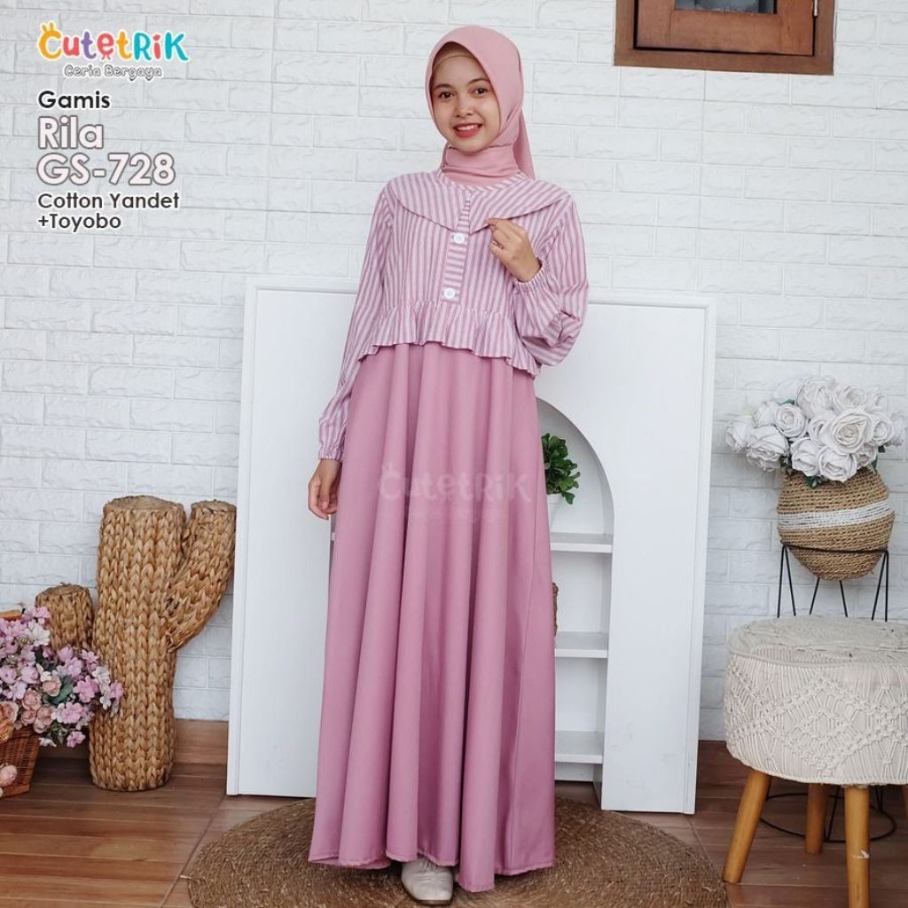 Gamis Anak dan Remaja Gamis Rila, Dhiya by Cutetrik
