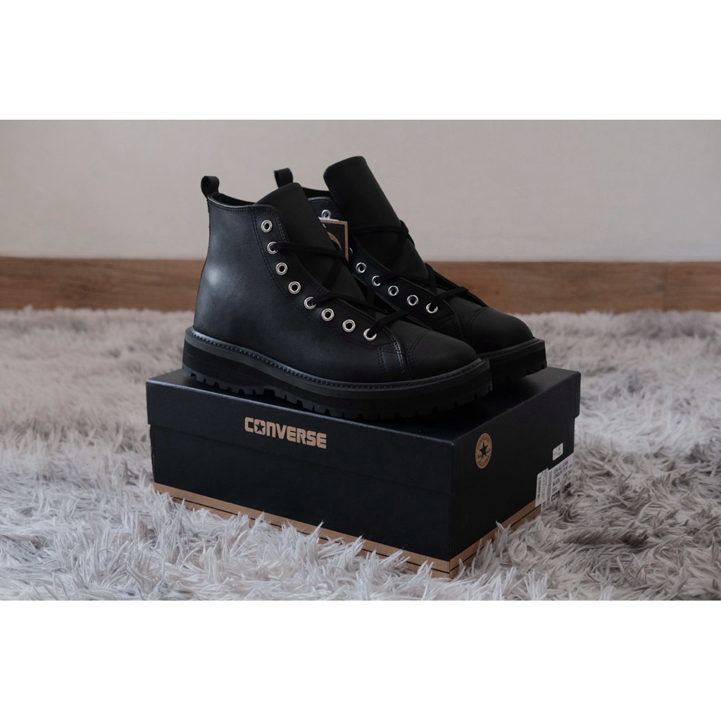 Converse CT AS Longlife Boots Vibram Monoblack Oiled Leather