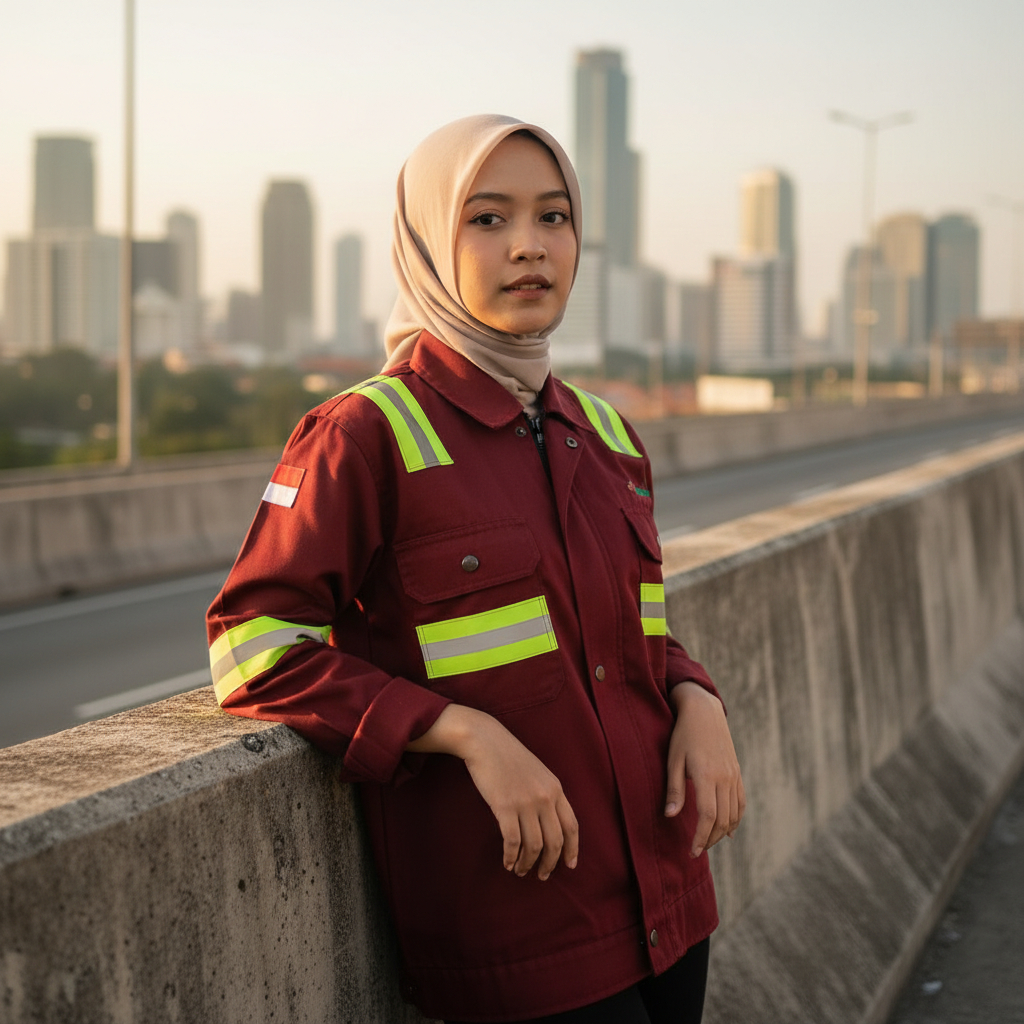 Wearpack Safety Atasan SEMI JAKET TAMBANG/Pakaian Kerja/APD/K3/Migas/Lengan Panjang