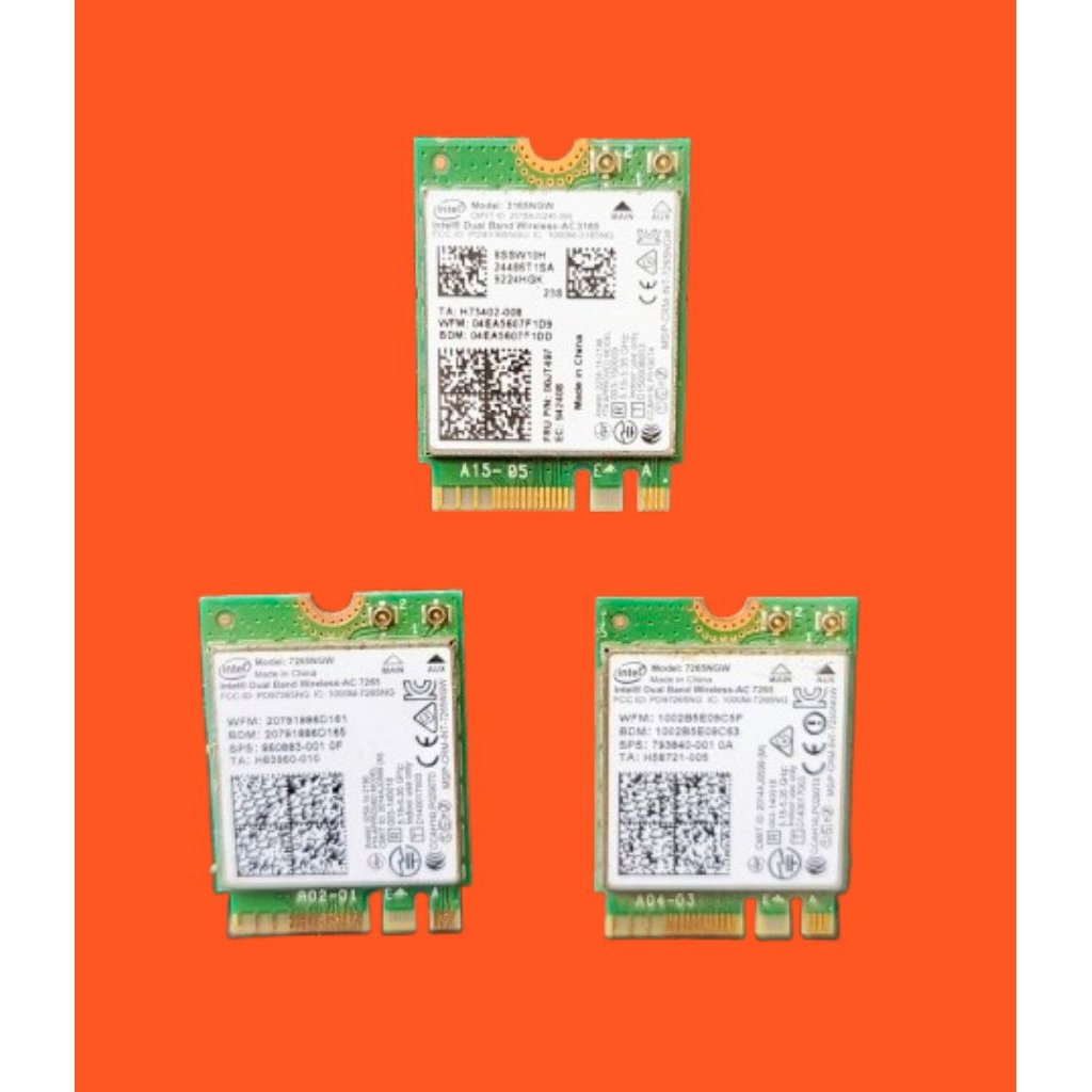 Wifi card M.2 All merk - Wifi card laptop M.2 sesuai gambar All merk