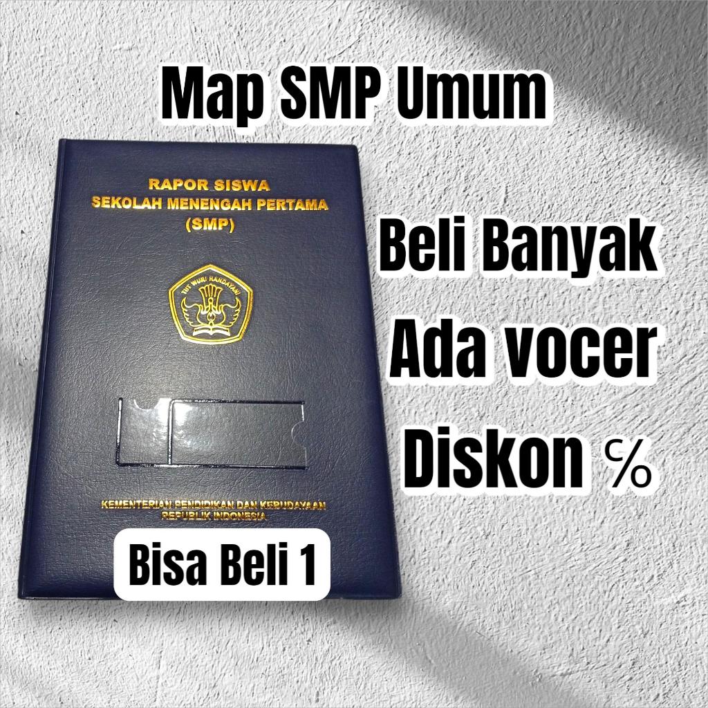 Map Raport SMP Umum K13 Ukuran Folio / sampul cover raport smp