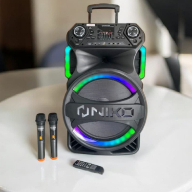 SPEAKER AKTIF NIKOl PT-1504 15 Inci dengan 2 Mic Wireless