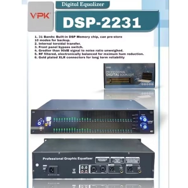 Digital Equalizer VPK DSP 2231 ORI VPK DSP 2231