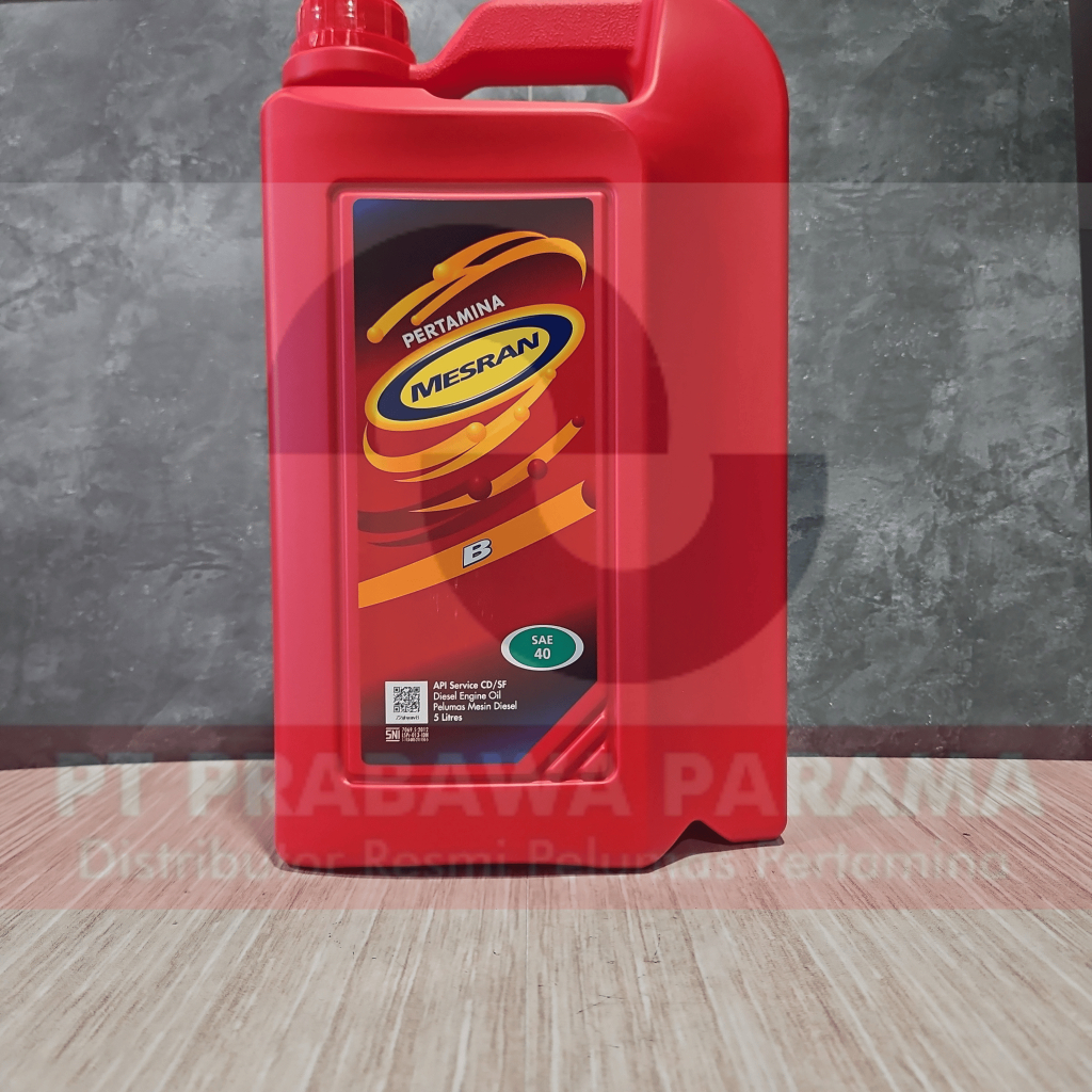 Pertamina Mesran B40 Diesel 5 Liter/1 Galon - Oli Mesin Mobil