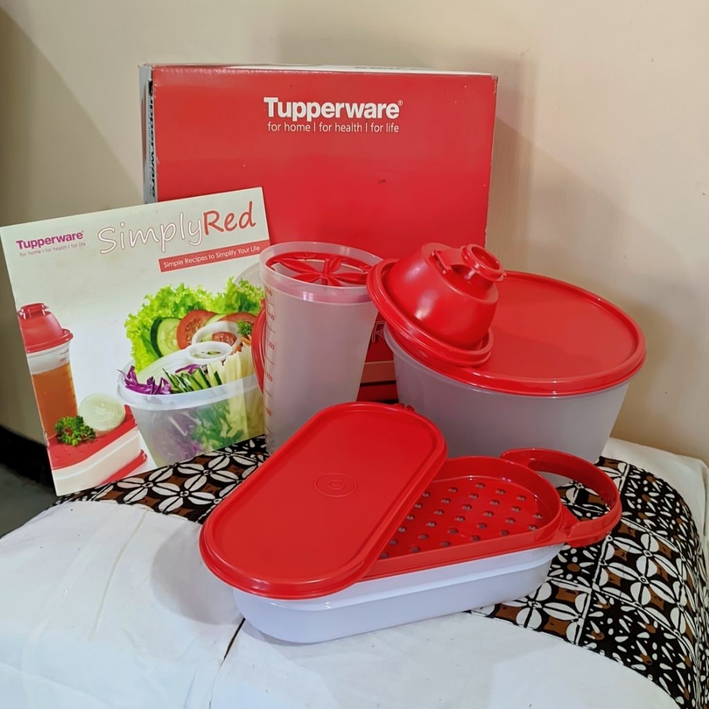Tupperware Simply Red | Satu set