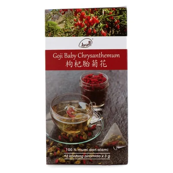 Ansell Goji Baby Chrysanthemum Teh Celup Isi 12 Tea Bags