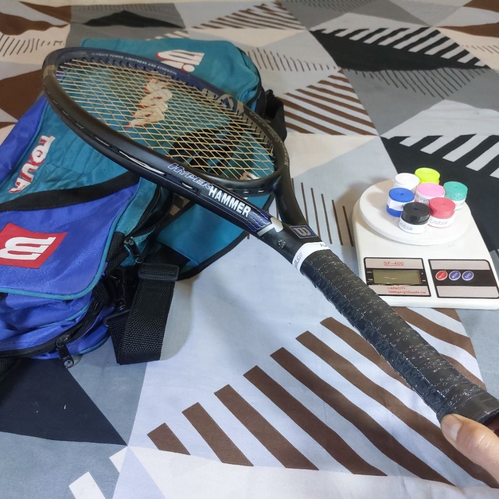 RAKET TENIS ORIGINAL WILSON HYPER HAMMER 2.3 BEKAS 120SQ.IN 264GRAM