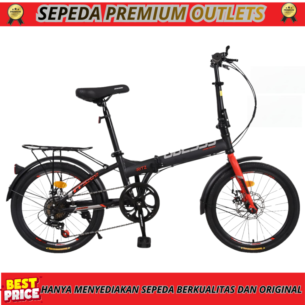 SEPEDA LIPAT 16 20 ODESSY RITZ BONCENGAN Rem Discbrake TERBARU