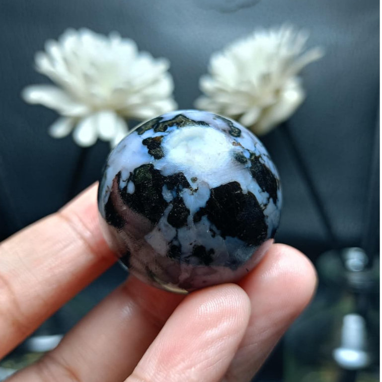 Natural Indigo Gabbro Sphere (7)