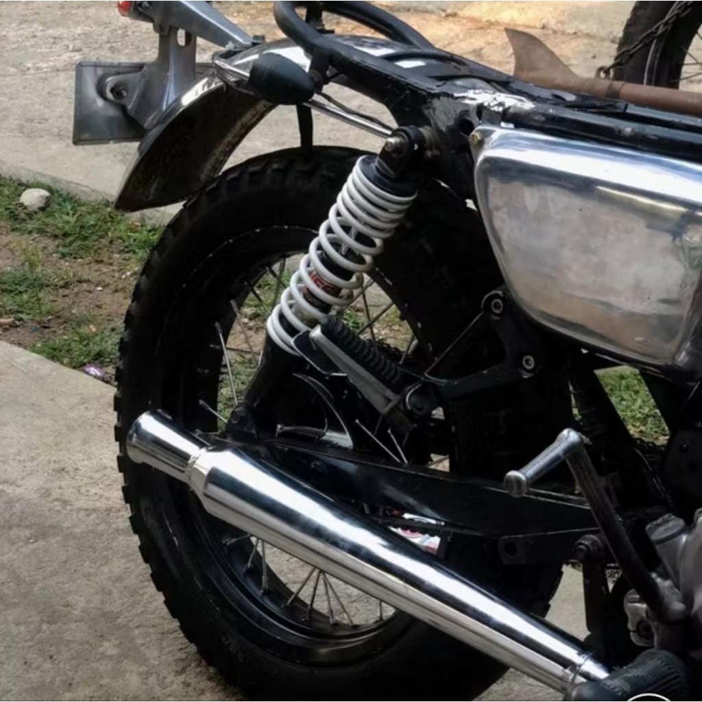 knalpot custom british, knalpot motor custom anti karat
