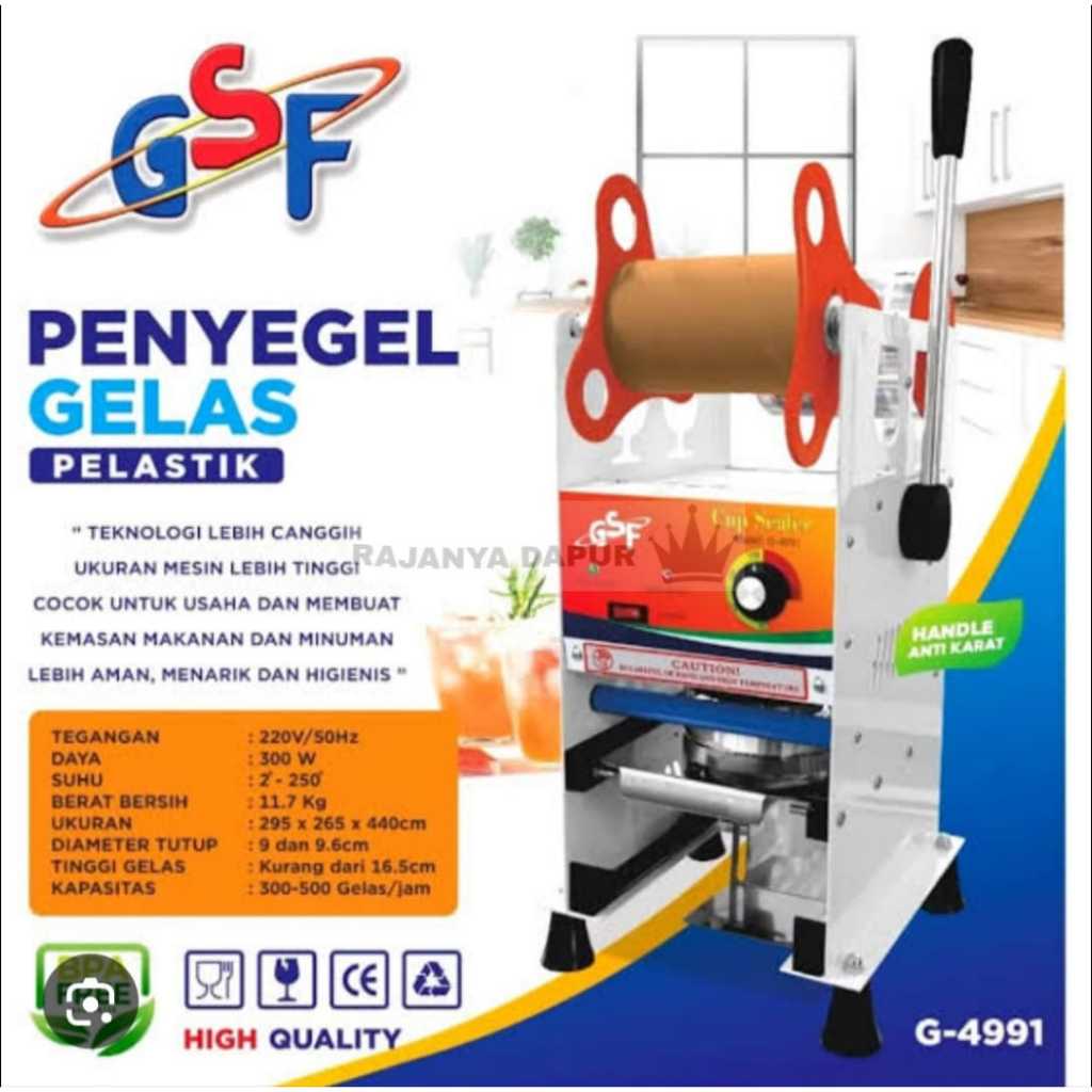 Cup sealer mesin penyegel gelas plastik manual semua ukuran -  cup sealer