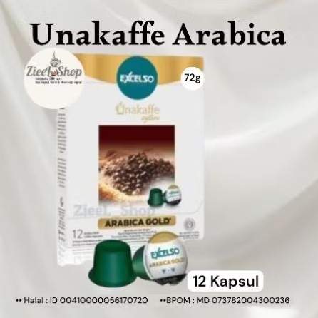 Coffee Capsule Excelso Unakaffe Arabica Gold| Kopi kapsul Unakaffe Excelso Arabica Gold