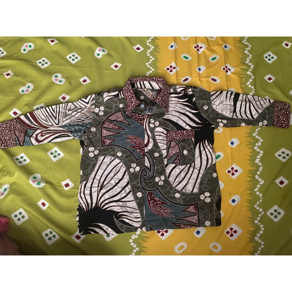 kemeja batik anak laki2