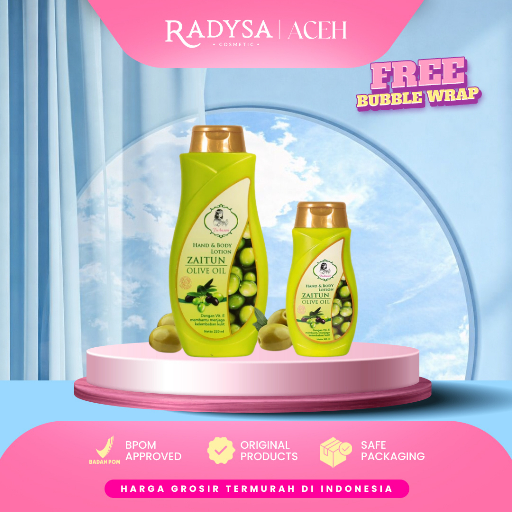 RADYSA - PURBASARI Hand & Body Lotion Zaitun | Body Lotion Olive Oil